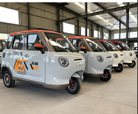 Tricycle électrique fermé, large champ de vision, accélérateur à poignée rotative, batterie lithium haute capacité, moteur puissant.