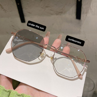 Lunettes Photochromiques Vintage de Haute Qualité Hommes Femmes, Verres Myopes Anti-Lumière Bleue, Dioptrie 0 à -6.0