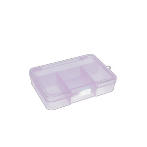 Scatola Portaoggetti Portatile in Plastica PP, Design Moderno, Coperchio Scorrevole, Contenitore Trasparente Sigillato per Orecchini, Anelli, Gioielli e Utensili - Product Image 1