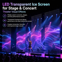 Panneaux LED transparents P2.5 pour intérieur et extérieur, étanches IP65, luminosité 5000 cd, garantie 1 an, affichage pour centre commercial
