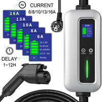 Câble de chargement EV Mode 2 16A Portable réglable Type 1 SAE J1772, 5M avec certificat CE, usage à domicile
