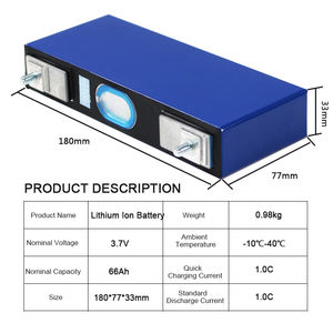 Lithium-Ionen NCM Batterie 66,2Ah 62Ah 62,5Ah Prismatische Wiederaufladbare CATL 3,7V 66Ah Lithium-Ionen-Zellen für Elektrofahrzeuge E-Bikes USV - Product Image 3