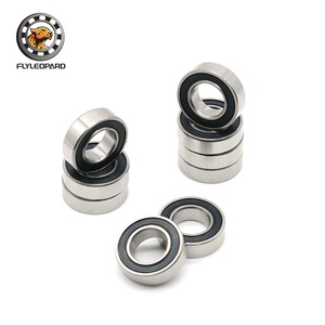 Rodamiento híbrido de cerámica y acero inoxidable Flyleopard Sr166rs Cb 4.763x9.525x3.175 mm engrasado negro - Product Image 1