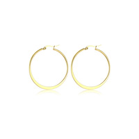 Vente en gros de bijoux bon marché, bague plaquée or, boucles d'oreilles pour femmes, mode classique et délicate, vente à chaud, grand cercle, fête quotidienne