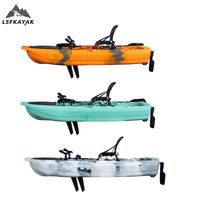 Kayak modulaire LSF 3m 1 personne, bateau de pêche pour la mer et les sports de plein air, avec une capacité incroyable, fabriqué en HDPE durable.