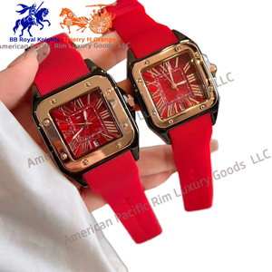 Montres à quartz numériques personnalisées pour hommes et femmes, nouvelle montre à quartz en silicone, montre chronomètre en acier inoxydable et cuir - Product Image 5