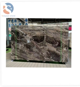 Athena แผ่นบันไดหินอ่อนธรรมชาติสีทอง, ขั้นบันไดหินหรูหราพื้นหลังหินอ่อนวิลล่าสไตล์ใหม่ - Product Image 1