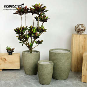 Pot bunga semen serat kaca kualitas tinggi dan pot tanaman bunga berkebun pot untuk dekorasi luar ruangan - Product Image 6