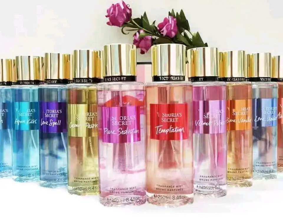 Wholesale High Quality 250ml Perfume Body Mist With Bottom Sticker For Women