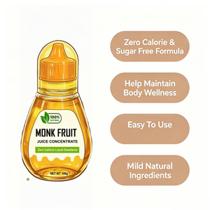 Edulcorante Líquido de Fruta del Monje Sin <span class=keywords><strong>Eritritol</strong></span> OEM, Extracto de Fruta del Monje en Gotas, Jugo Concentrado Cero Calorías - Product Image 6