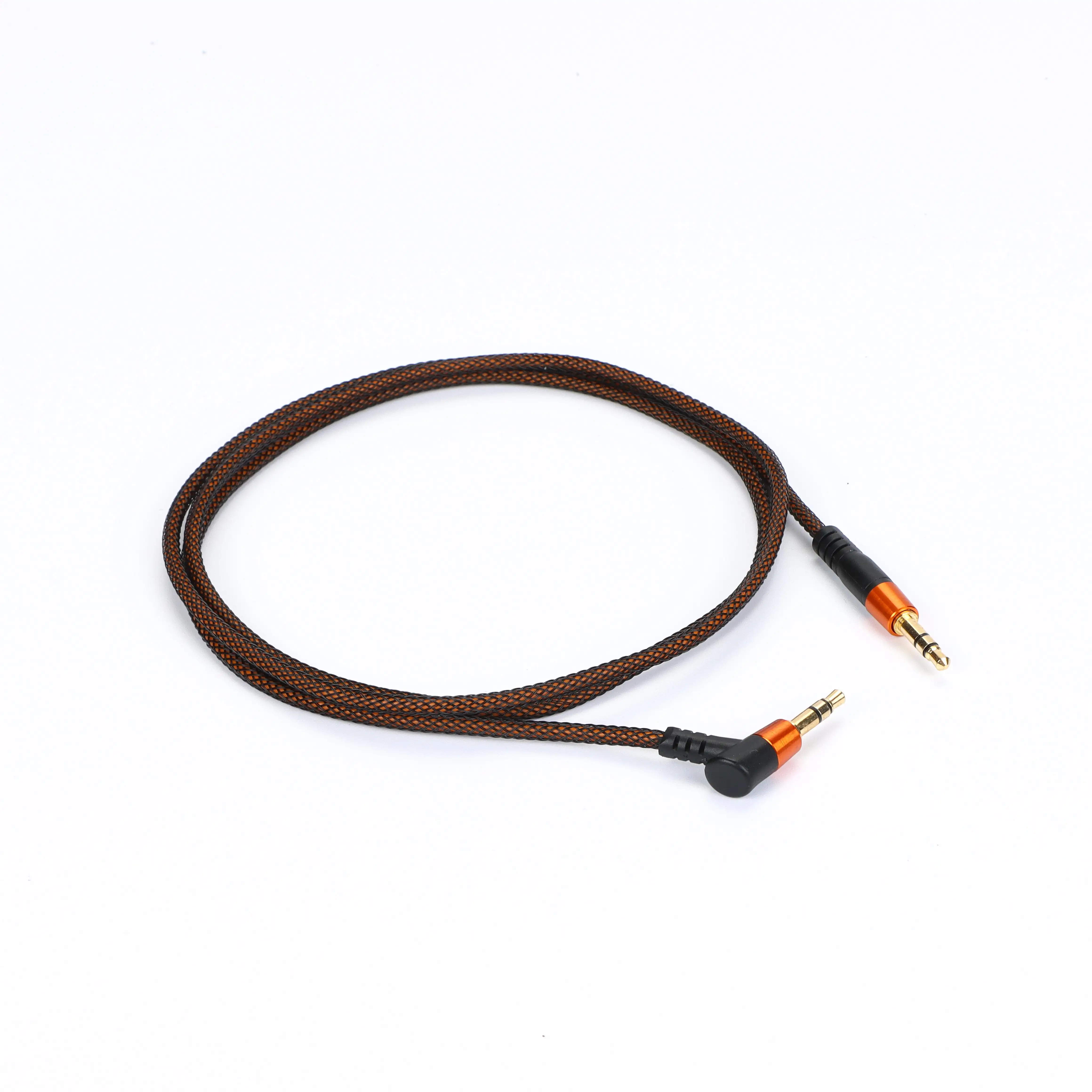 3.5mm Stereo Gold-plated To Nickel-plated High-fidelity 4.5mm Male Head Audio Speaker Aux Audio Cable