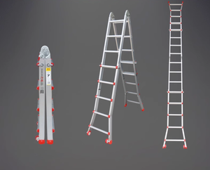 Escalera portátil de aleación de aluminio grueso de alta calidad a buen precio, ahorro de espacio para interiores, <span class=keywords><strong>pequeñas</strong></span> <span class=keywords><strong>escaleras</strong></span> gigantes versátiles para el hogar - Product Image 2