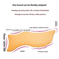 Planche de massage Gua Sha brevetée en bois de hêtre multifonctionnelle pour le corps entier, lifting et libération des fascias