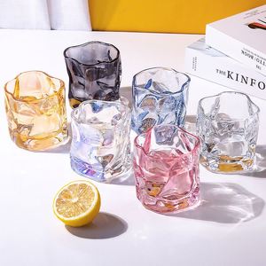 Verre à shot carré moderne et écologique, avec logo personnalisé, transparent, pour jus, whisky, vin et eau glacée - Product Image 2