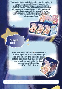 Caja Sorpresa Oficial de Peluche de PVC de la Ciudad de los Conejos de Tres Lirios V3, Juguetes Coleccionables Misteriosos - Product Image 3