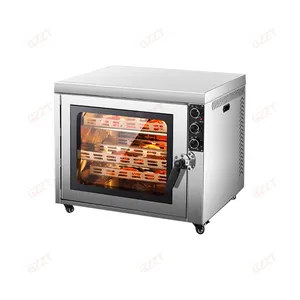 Rotary Electric Chicken Rotisserie Stainless Steel Commercial Electric Rotisserie Business Roast Chicken 250 Degree thermostat