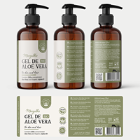 Bouteilles d'huile essentielle imperméables personnalisées, bouteilles d'huile de croissance capillaire de luxe, étiquettes autocollantes, bouteilles d'huile capillaire avec étiquette personnalisée