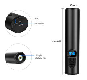 Nouvelle <span class=keywords><strong>pompe</strong></span> <span class=keywords><strong>à</strong></span> air numérique sans fil 12V 150PSI <span class=keywords><strong>avec</strong></span> lumière LED d'urgence portable pour gonflage de pneus de voiture et de <span class=keywords><strong>vélo</strong></span> - Product Image 4