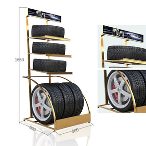 Présentoir <span class=keywords><strong>de</strong></span> roue d'or <span class=keywords><strong>de</strong></span> plancher fait sur commande pneu présentoir en métal <span class=keywords><strong>pour</strong></span> le <span class=keywords><strong>magasin</strong></span> <span class=keywords><strong>de</strong></span> <span class=keywords><strong>voiture</strong></span> - Product Image 2