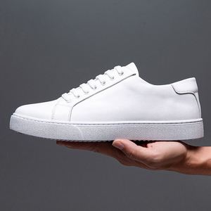 Chaussures de marche décontractées pour hommes en cuir véritable respirant, nouvelle collection, vente en gros d'usine, logo personnalisé, grandes tailles - Product Image 3
