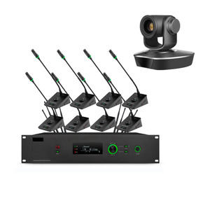 891 <span class=keywords><strong>UHF</strong></span> 8 kênh không dây cầm tay nhẹ Tai nghe cổ ngỗng động khử tiếng ồn XLR Camera hệ thống Micro máy tính để bàn - Product Image 1