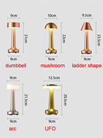 Lampe de table LED moderne de luxe sans fil à commande tactile, intensité réglable, batterie rechargeable pour salon, chambre à coucher, restaurant