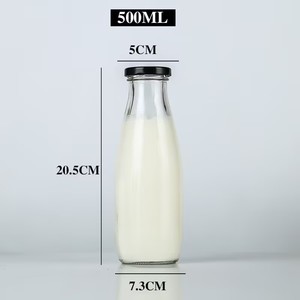 L Wholesale Sale Transparent Glass <strong>Milk</strong> Bottles Various Sizes <strong>200ml</strong> 250ml 300ml 500ml 1000ml Screw Shape Tequila Cork - Product Image 6