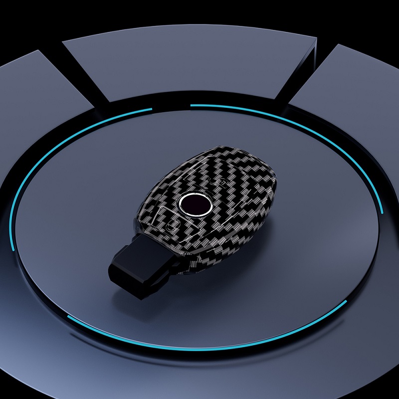 Fibre de carbone 2 boutons