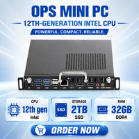 Ordinateur industriel sans ventilateur OPS INYUDA M12U M13U, module Intel Core I5 I7 de 12e/13e génération pour tableau blanc interactif