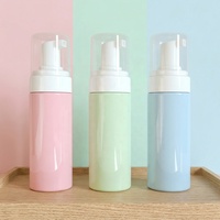 Bouteille vide en PET avec pompe mousseuse 100ml 200ml, emballage cosmétique, sérigraphie pour nettoyant visage, distributeur de savon moussant, vente en gros