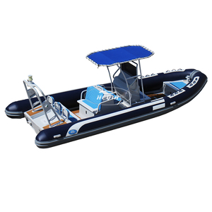 Artículo novedoso con certificación CE, costilla de aluminio de fibra de vidrio rígida de PVC duradero, 760, bote inflable, pesca, deportes, venta fuera de borda - Product Image 2