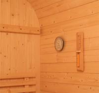 Sauna Eléctrica Tradicional para Exteriores con Panel de Control Computarizado y Vapor, Casa de Jardín de Madera Sólida