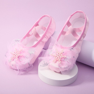 Lovely Princess <span class=keywords><strong>Dance</strong></span> Zapato de Ballet de suela blanda Niños Niñas Garra de gato Bailarina China Ejercicios Zapatos - Product Image 3