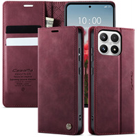 Funda de Cuero con Ranuras para Tarjetas CaseMe para Xiaomi 17 Ultra, Funda Magnética con Tapa para 17T Pro, Funda Protectora con Soporte para Teléfono
