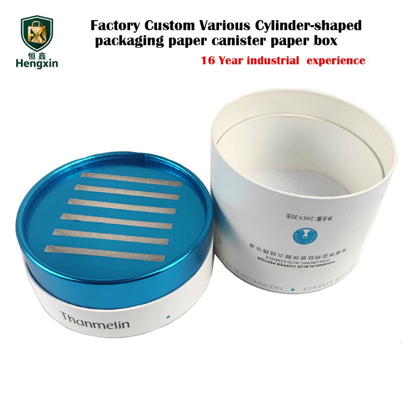 Eco Friendly Gift Packaging Round Paper Box Customizable Empty Paper Tube Box Cardboard Container Cylinder Cosmetic Packaging