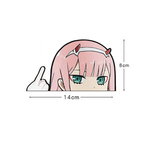 สติ๊กเกอร์อะนิเมะ14CM รูปสาวเซ็กซี่ Peeker Head DARLING In The FRANXX 02สติกเกอร์ - Product Image 4