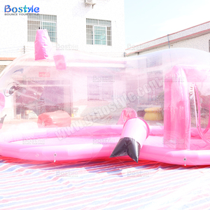 Tenda gonfiabile su misura rosa del maiale della tenda di <span class=keywords><strong>campeggio</strong></span> del grado commerciale tenda gonfiabile di evento per il noleggio del partito - Product Image 3