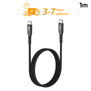Ready to Ship SUNGUY Nylon Braided CE Certified <b>USB</b> C <b>Cable</b> 60W 1m Fast Charging Data <b>Cable</b> Custom <b>USB</b> <b>Cable</b> - Product Image 1