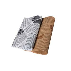 Feuilles de papier alimentaire anti-graisse personnalisées, revêtues de PE, pour hamburger, biscuits, pain, gâteau - Product Image 4