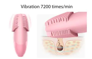 Best-selling New Products Of 2024 Waterproof Exfoliating Electric Facial Cleansing Brush Silicone Cleaning Brush