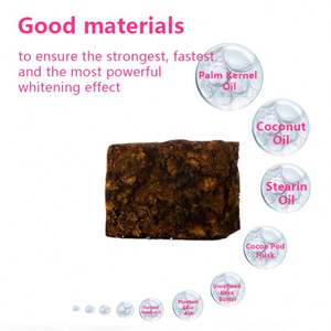 Jabón Negro Africano Marroquí Orgánico en Barra con Manteca <span class=keywords><strong>de</strong></span> Karité y Ingredientes Herbales Suministrado por Fabricante <span class=keywords><strong>de</strong></span> Cosméticos - Product Image 4