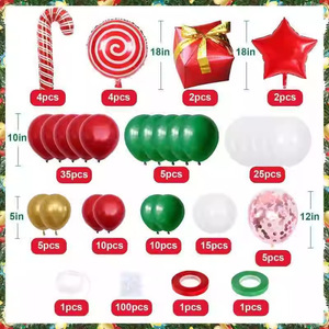 Palloncino Ecologico di Babbo Natale per <span class=keywords><strong>Capodanno</strong></span>, per Arco di Caramelle, Decorazioni per Feste Natalizie, Allestimento Scenografico Festivo - Product Image 3
