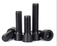 Harga Pabrik DIN912 Soket Cap Head Grade 8.8 Baja Karbon Oksida Hitam M6-M20 Baut Allen Hex untuk Mesin Otomotif