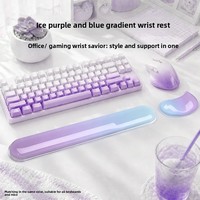 Repose-poignets pour clavier en silicone transparent, tapis de souris gradué, support de poignet pour souris de bureau, forme goutte d'eau pour nail art