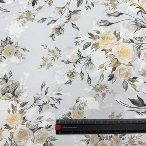 Tessuto a <span class=keywords><strong>Rete</strong></span> Elasticizzato in Poliestere e Spandex con <span class=keywords><strong>Stampa</strong></span> Floreale, Traspirante e Resistente, <span class=keywords><strong>Stampa</strong></span> Digitale per Unisex - Product Image 4