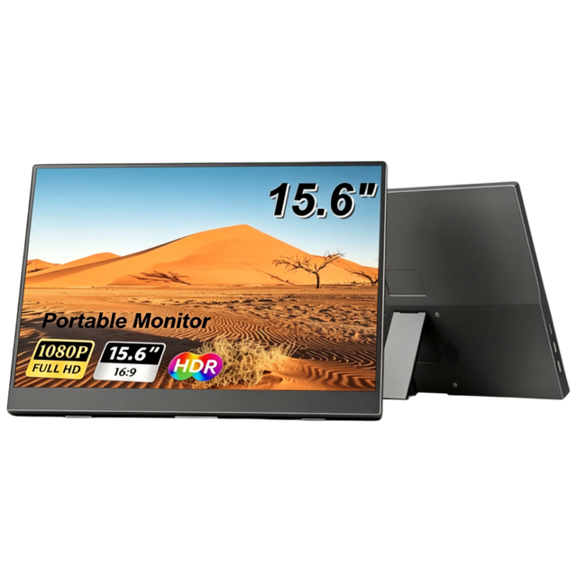 Wholesale Screen Extender 15.6 Inch Portable Monitor 1080P Laptop Extension FHD IPS External Display with Stand