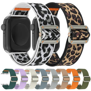 Correa de Nailon Ajustable para Reloj <span class=keywords><strong>Apple</strong></span> Serie 11 10 9 8 7 6 5 <span class=keywords><strong>SE</strong></span> Ultra 49mm 42mm 46mm con Hebilla Metálica - Product Image 1