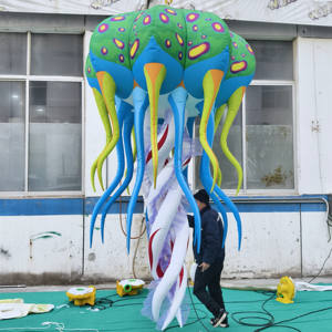 Medusa Inflable con Luces LED, Decoraciones con Globos, Decoraciones de Medusas Gigantes - Product Image 6