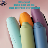Tapete de Yoga PU Grueso Comercial con Logotipo Personalizado, Resistente al Desgaste, Insonorizado e Inodoro para Gimnasios y Centros de Fitness, Venta al Por Mayor