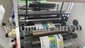 6 8 colores rollo a rollo Automático Horizontal Servo completo Impresora flexográfica máquina de impresión para etiqueta autoadhesiva - Product Image 4